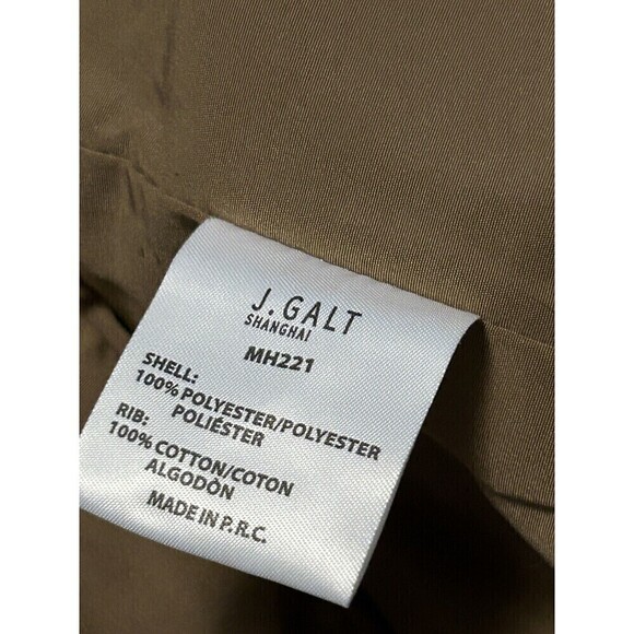 John Galt Full Zip Jacket long sleeve fuzzy Camel brown Women’s One Size teddy - Picture 7 of 16